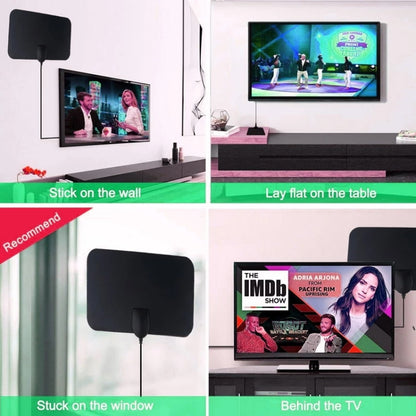 AN-1002 5dBi/25dBi เสาอากาศ HDTV ในอาคารพร้อมตัวดูด, VHF170-230/UHF470-862MHz, AN-1002