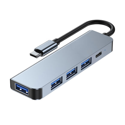 BYL-2301 5 in 1 USB-C / Type-C ไปยัง USB มัลติฟังก์ชั่น Docking Station HUB Adapter, BYL-2301T