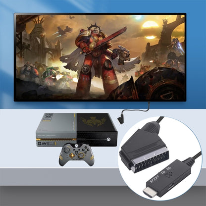 Scart To HDMI-Compatible Converter วิดีโออะแดปเตอร์เสียง, Scart To HDMI
