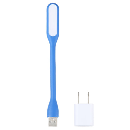 อินเทอร์เฟซ USB 6LEDs ไฟอ่านหนังสือแบบยืดหยุ่นพร้อมอะแดปเตอร์ไฟของสหรัฐฯ, Light + Adapter