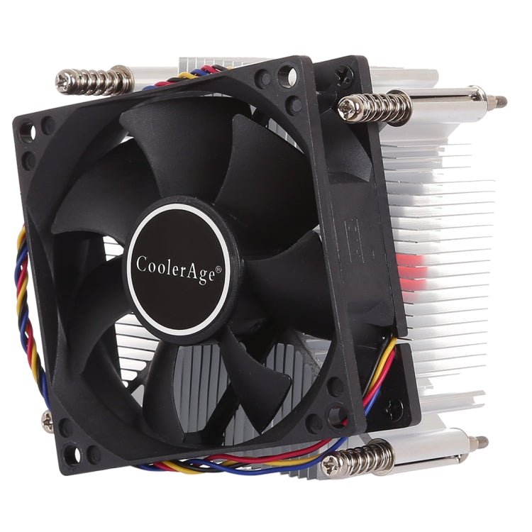 4Pin CPU Cooler ปิดเสียงพัดลมระบายความร้อนสำหรับ Intel 1155/1151/i3/i5, Intel 1155 / 1151 / i3 / i5