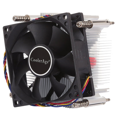 4Pin CPU Cooler ปิดเสียงพัดลมระบายความร้อนสำหรับ Intel 1155/1151/i3/i5, Intel 1155 / 1151 / i3 / i5