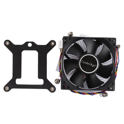 4Pin CPU Cooler ปิดเสียงพัดลมระบายความร้อนสำหรับ Intel 1155/1151/i3/i5, Intel 1155 / 1151 / i3 / i5