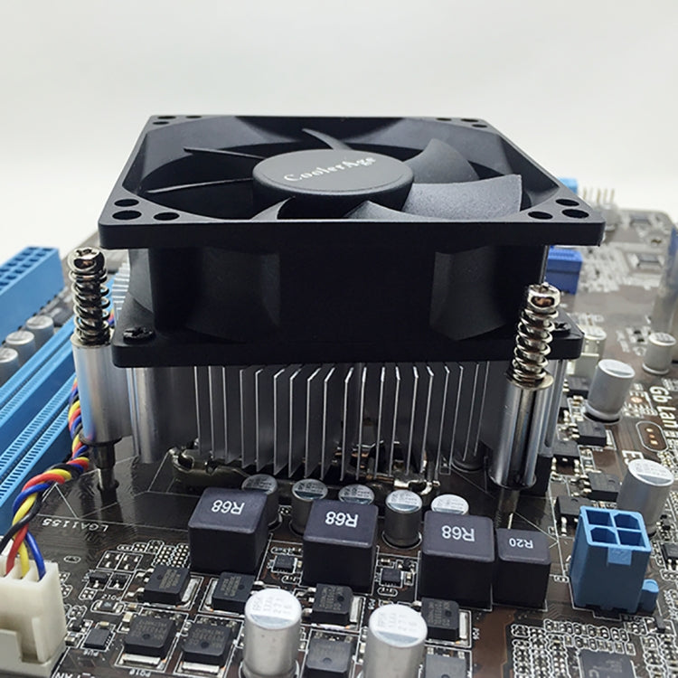 4Pin CPU Cooler ปิดเสียงพัดลมระบายความร้อนสำหรับ Intel 1155/1151/i3/i5, Intel 1155 / 1151 / i3 / i5
