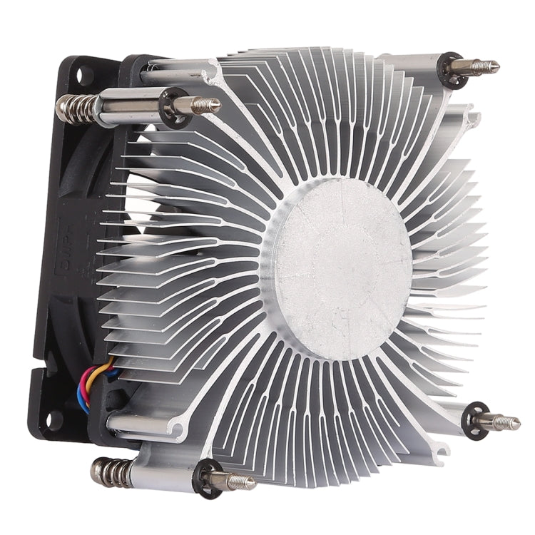 4Pin CPU Cooler ปิดเสียงเงียบพัดลมระบายความร้อนอลูมิเนียมหนาสำหรับ Intel 1155/1150/1151, Intel 1155 / 1150 / 1151