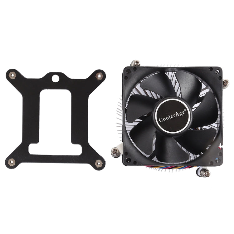 4Pin CPU Cooler ปิดเสียงเงียบพัดลมระบายความร้อนอลูมิเนียมหนาสำหรับ Intel 1155/1150/1151, Intel 1155 / 1150 / 1151