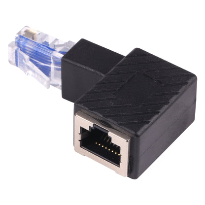 RJ45 ตัวแปลงชายหญิง 90 องศาอะแดปเตอร์สำหรับ Cat5 Cat6 LAN Ethernet สายเคเบิลเครือข่าย, 90 Degrees Up
