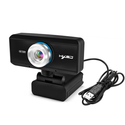 HXSJ S90 30fps 1 ล้านพิกเซล 720P HD เว็บแคมสำหรับเดสก์ท็อป / แล็ปท็อป / Android TV พร้อมไมโครโฟนดูดซับเสียง 8 ม. ความยาวสายเคเบิล: 1.5 ม., S90