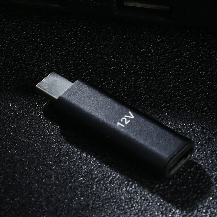 12V Type-C / USB-C Female ถึง PD อลูมิเนียมอัลลอยด์อะแดปเตอร์สำหรับ Asus, 12V Type-C Female to PD
