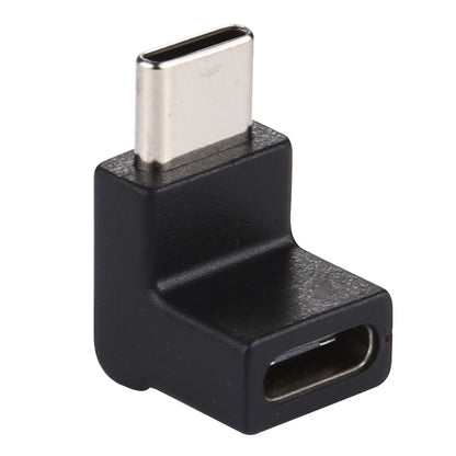 Type-C / USB-C ชายเป็น Type-C / USB-C หญิง 90 องศาข้อศอกหัวอะแดปเตอร์โลหะผสมอลูมิเนียม, Type-C Male to Type-C Female