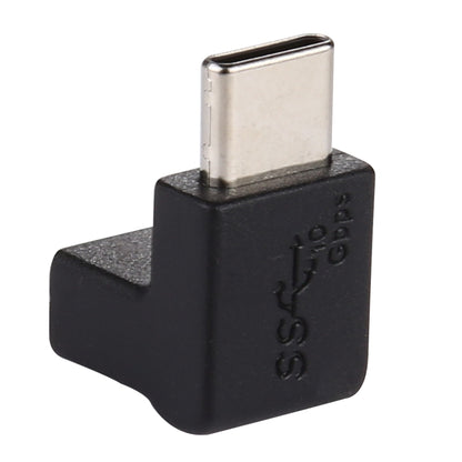 Type-C / USB-C ชายเป็น Type-C / USB-C หญิง 90 องศาข้อศอกหัวอะแดปเตอร์โลหะผสมอลูมิเนียม, Type-C Male to Type-C Female