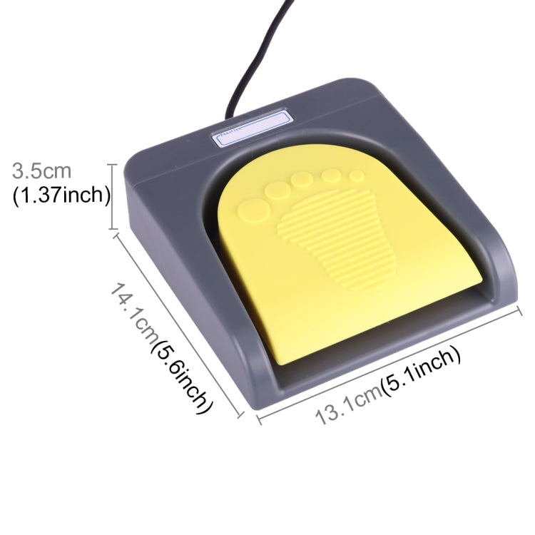 FS2016_USB PCsensor USB Foot Switch คีย์บอร์ดควบคุมเท้า, มัลติมีเดีย / คีย์บอร์ด / เกมแพด / เมาส์ / สตริง / ฟังก์ชั่นการรับภาพอัลตราซาวนด์, 1 Foot Switch