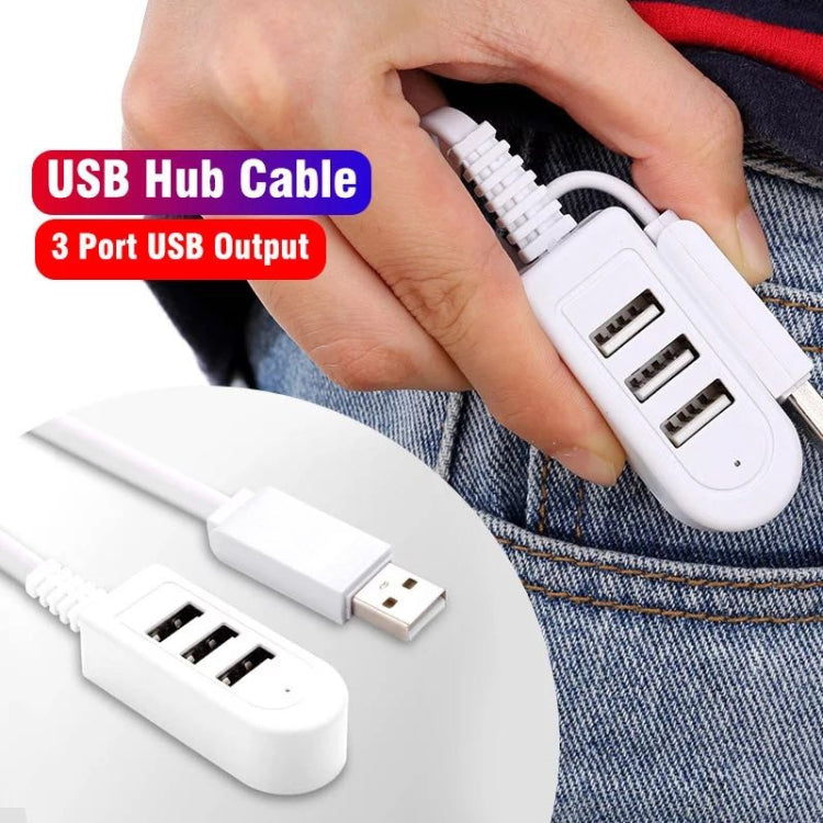 30 ซม. TPE USB A ถึง 3 พอร์ต USB อะแดปเตอร์ HUB หญิง