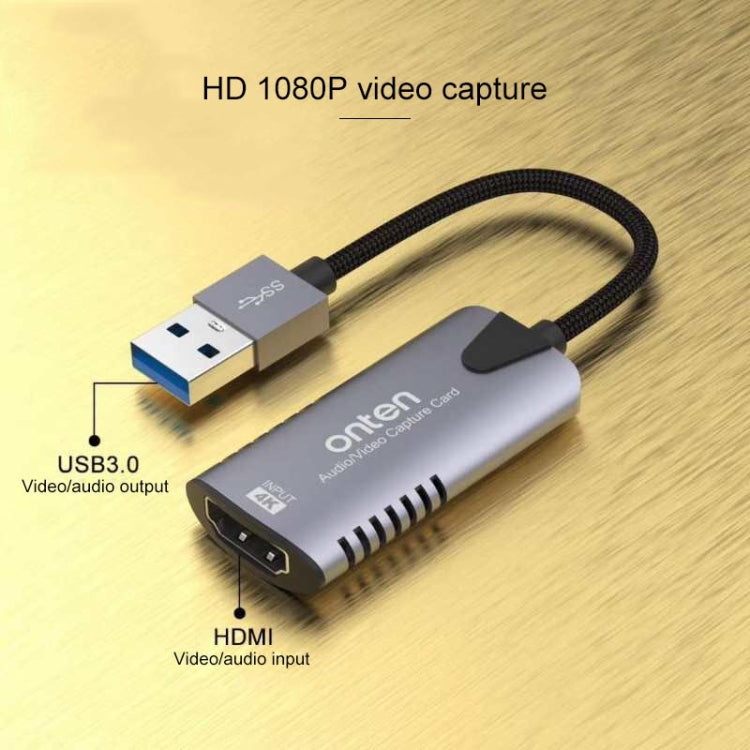 การ์ดจับภาพวิดีโอเสียง Onten US302 USB3.0, US302