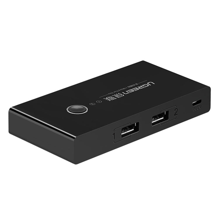 ตัวเลือกสวิตช์ USB Ugreen 2 พอร์ต USB การแชร์พอร์ต USB 4 พอร์ตอะแดปเตอร์สวิตช์สำหรับเมาส์ คีย์บอร์ด เครื่องพิมพ์, US216