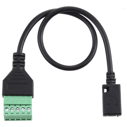 มินิ 5 พินตัวเมียถึง 5 พินขั้วต่อแบบเสียบปลั๊กขั้วต่อ USB แบบบัดกรีสายเคเบิลอะแดปเตอร์เชื่อมต่อ Solderless ความยาว: 30 ซม., Mini 5 Pin Female