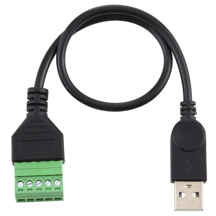 USB ชายกับขั้วต่อแบบเสียบได้ 5 พินขั้วต่อ USB แบบบัดกรี Solderless สายอะแดปเตอร์เชื่อมต่อความยาว: 30 ซม., USB Male