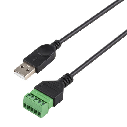USB ชายกับขั้วต่อแบบเสียบได้ 5 พินขั้วต่อ USB แบบบัดกรี Solderless สายอะแดปเตอร์เชื่อมต่อความยาว: 30 ซม., USB Male