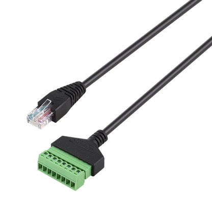 ปลั๊กตัวผู้ RJ45 ถึงขั้วต่อแบบเสียบได้ 8 พินขั้วต่อ USB แบบบัดกรีสายเคเบิลอะแดปเตอร์เชื่อมต่อ Solderless ความยาว: 30 ซม., RJ45 Male