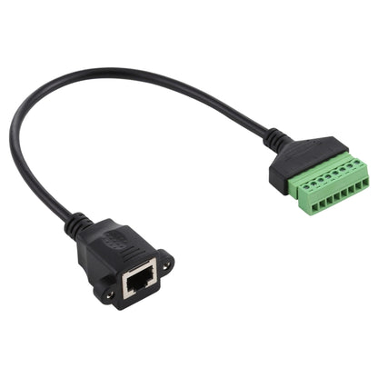 ปลั๊กตัวเมีย RJ45 ถึงขั้วต่อแบบเสียบได้ 8 พินขั้วต่อ USB แบบบัดกรีสายเคเบิลอะแดปเตอร์เชื่อมต่อ Solderless ความยาว: 30 ซม., RJ45 Female