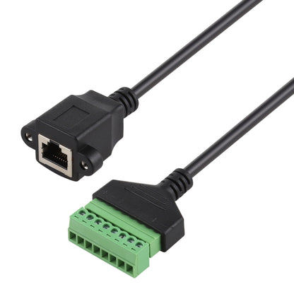 ปลั๊กตัวเมีย RJ45 ถึงขั้วต่อแบบเสียบได้ 8 พินขั้วต่อ USB แบบบัดกรีสายเคเบิลอะแดปเตอร์เชื่อมต่อ Solderless ความยาว: 30 ซม., RJ45 Female