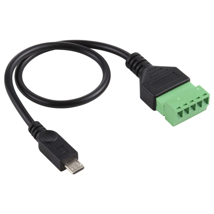 ไมโคร USB ตัวผู้ถึงขั้วต่อแบบเสียบได้ 5 พินตัวเชื่อมต่อ USB แบบบัดกรี Solderless สายเคเบิลอะแดปเตอร์เชื่อมต่อความยาว: 30 ซม., Micro USB Male