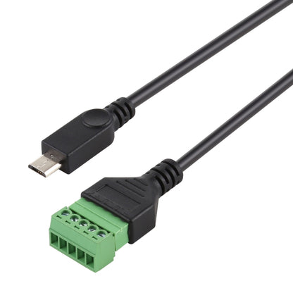 ไมโคร USB ตัวผู้ถึงขั้วต่อแบบเสียบได้ 5 พินตัวเชื่อมต่อ USB แบบบัดกรี Solderless สายเคเบิลอะแดปเตอร์เชื่อมต่อความยาว: 30 ซม., Micro USB Male