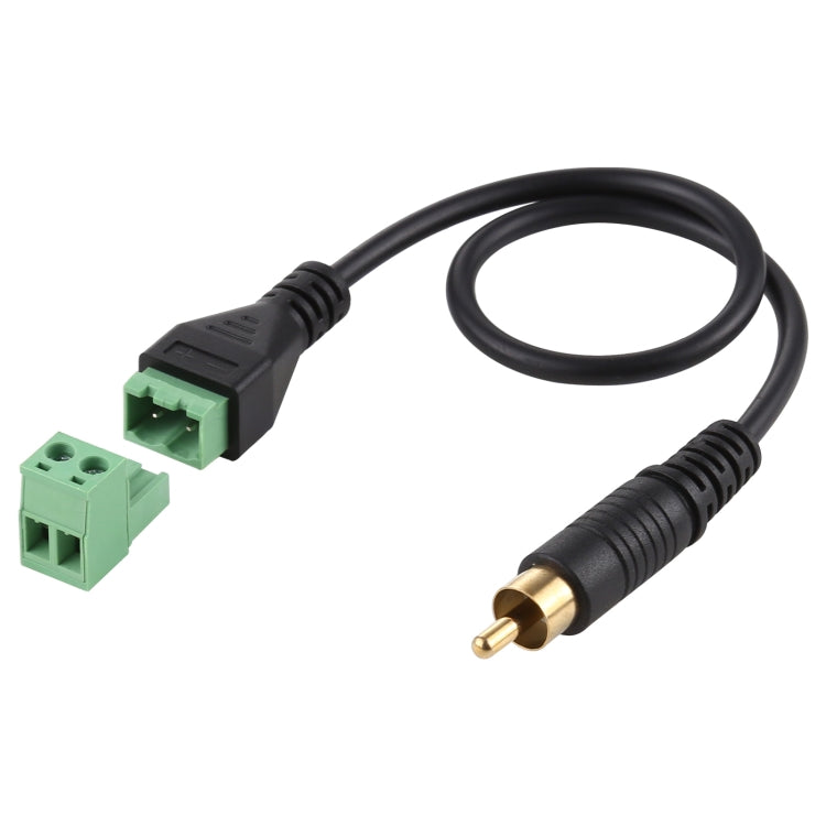 RCA ชายชุบทองถึง 2 พินขั้วต่อแบบเสียบปลั๊กขั้วต่อ USB แบบบัดกรีสายอะแดปเตอร์เชื่อมต่อ Solderless ความยาว: 30 ซม., RCA Male