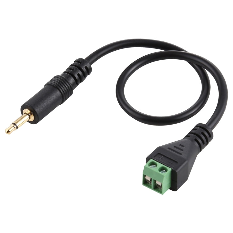 ขั้วต่อแบบเสียบได้ชายขนาด 3.5 มม. ถึง 2 พินขั้วต่อแบบไม่มีขั้วต่อ Solderless สายเคเบิลอะแดปเตอร์เชื่อมต่อความยาว: 30 ซม., 3.5mm Male to 2 Pin
