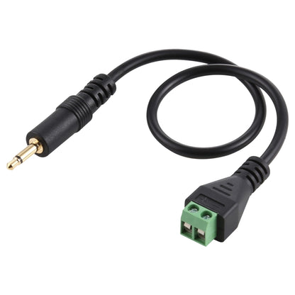 ขั้วต่อแบบเสียบได้ชายขนาด 3.5 มม. ถึง 2 พินขั้วต่อแบบไม่มีขั้วต่อ Solderless สายเคเบิลอะแดปเตอร์เชื่อมต่อความยาว: 30 ซม., 3.5mm Male to 2 Pin