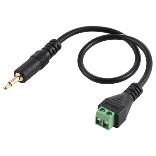 ขั้วต่อแบบเสียบได้ชายขนาด 3.5 มม. ถึง 2 พินขั้วต่อแบบไม่มีขั้วต่อ Solderless สายเคเบิลอะแดปเตอร์เชื่อมต่อความยาว: 30 ซม., 3.5mm Male to 2 Pin