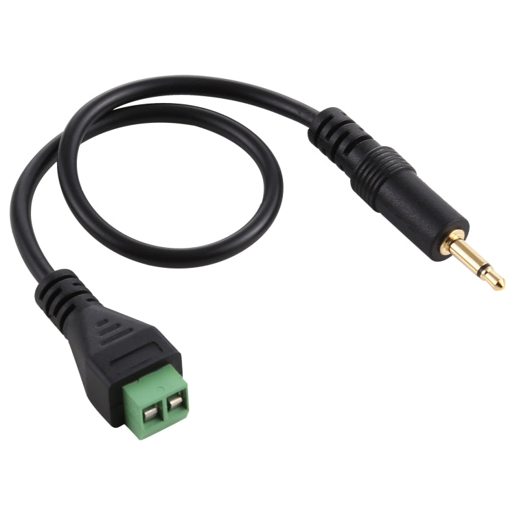 ขั้วต่อแบบเสียบได้ชายขนาด 3.5 มม. ถึง 2 พินขั้วต่อแบบไม่มีขั้วต่อ Solderless สายเคเบิลอะแดปเตอร์เชื่อมต่อความยาว: 30 ซม., 3.5mm Male to 2 Pin