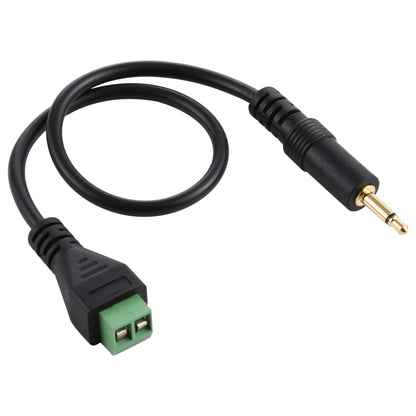 ขั้วต่อแบบเสียบได้ชายขนาด 3.5 มม. ถึง 2 พินขั้วต่อแบบไม่มีขั้วต่อ Solderless สายเคเบิลอะแดปเตอร์เชื่อมต่อความยาว: 30 ซม., 3.5mm Male to 2 Pin