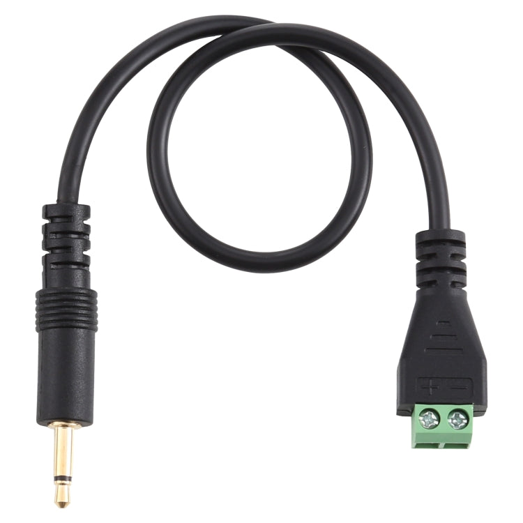 ขั้วต่อแบบเสียบได้ชายขนาด 3.5 มม. ถึง 2 พินขั้วต่อแบบไม่มีขั้วต่อ Solderless สายเคเบิลอะแดปเตอร์เชื่อมต่อความยาว: 30 ซม., 3.5mm Male to 2 Pin