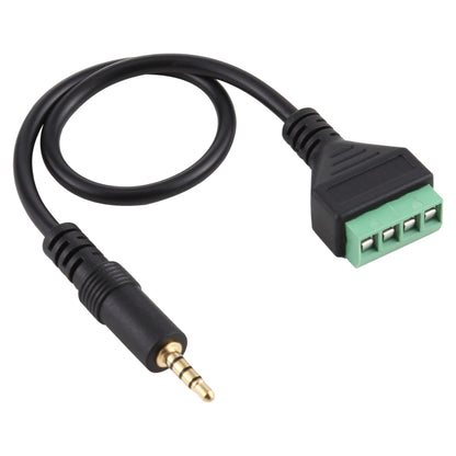 ขั้วต่อแบบเสียบได้ชายขนาด 3.5 มม. ถึง 4 พินขั้วต่อแบบไม่มีขั้วต่อ Solderless สายเคเบิลอะแดปเตอร์เชื่อมต่อความยาว: 30 ซม., 3.5mm Male to 4 Pin