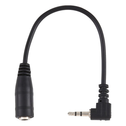 ปลั๊กตัวผู้มุมขวา 2.5 มม. ถึงปลั๊กตัวเมียขนาด 3.5 มม. แจ็คสเตอริโอ AUX Audio DC Power Adapter สายแปลงความยาว: 14 ซม.