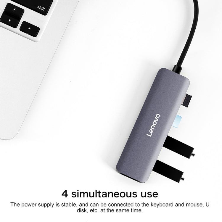 Lenovo C04 4 In 1 Type-C / USB-C เป็น USB-C Converter Splitter Hub, C04