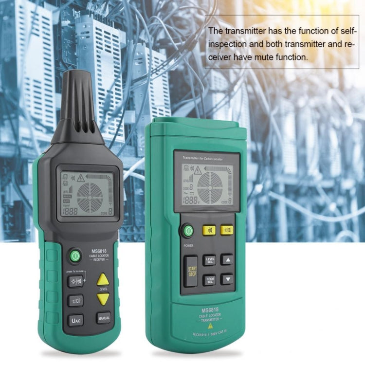 BSIDE MS6818 9V ฝังตัวค้นหาสายเคเบิลช่วงการวัด: AC / DC 12V-400V
