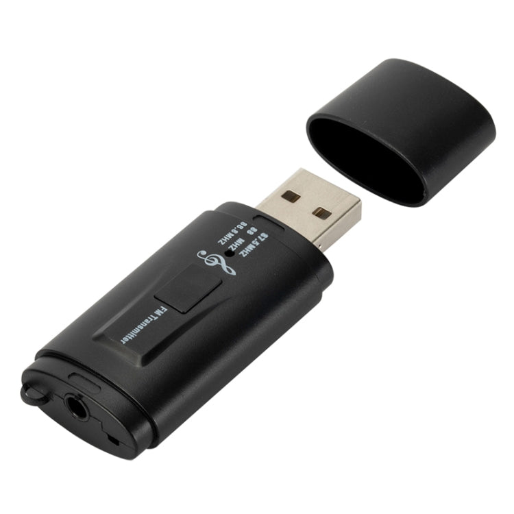 MSD128 2 ใน 1 USB รถบลูทูธแฮนด์ฟรีเครื่องส่งสัญญาณ FM พร้อมอินเทอร์เฟซ 3.5 มม.AUX, MSD128
