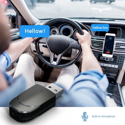 KN330 3 ใน 1 USB Bluetooth 5.0 อะแดปเตอร์เครื่องส่งสัญญาณพร้อมปุ่มสวิทช์และอินเทอร์เฟซ 3.5 มม.AUX, KN330