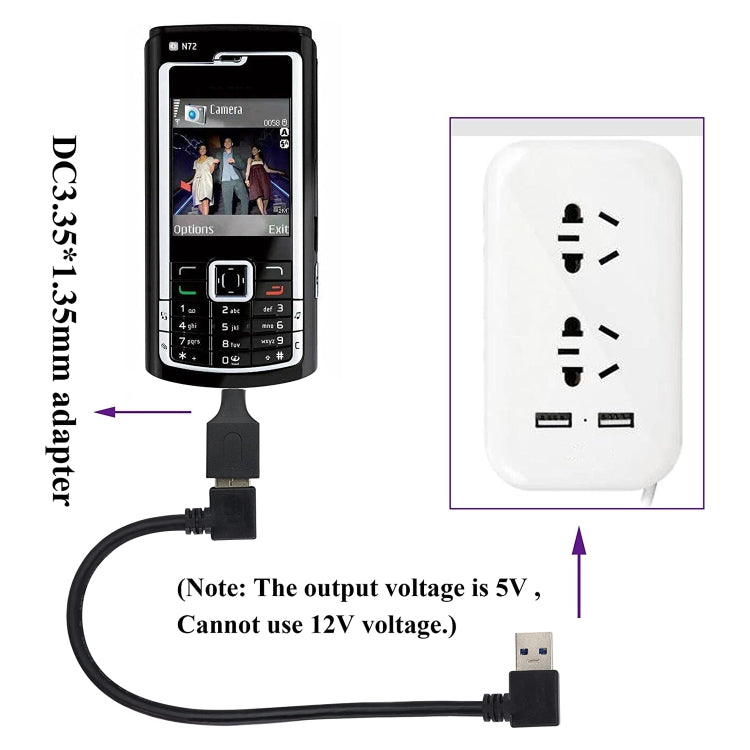 10 ชิ้น 3.5x1.35 มิลลิเมตรชายกับ USB หญิงอะแดปเตอร์เชื่อมต่อ, 3.5x1.35mm Male to USB Female