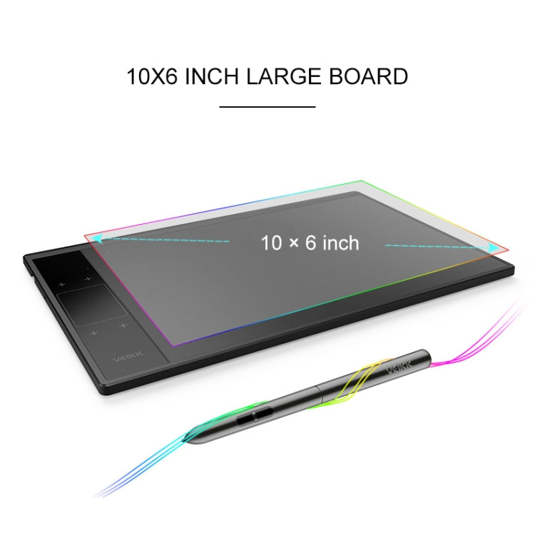VEIKK A30 10x6 นิ้ว 5080 LPI แท็บเล็ตกราฟิกอิเล็กทรอนิกส์ Smart Touch พร้อมอินเทอร์เฟซ Type-c, A30