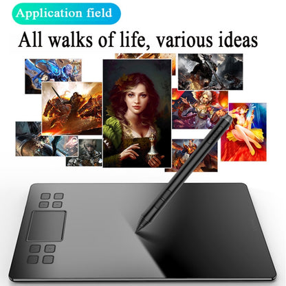VEIKK A50 10x6 นิ้ว 5080 LPI แท็บเล็ตกราฟิกอิเล็กทรอนิกส์ Smart Touch พร้อมอินเทอร์เฟซ Type-c, A50