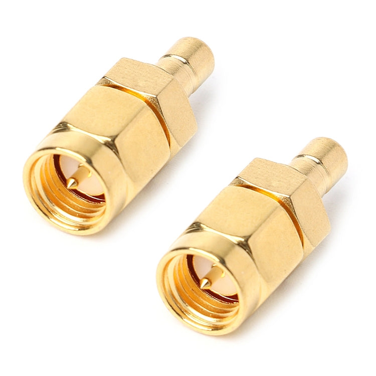 2 ชิ้น SMA ชายกับ SMA ชาย DAB เสาอากาศวิทยุดิจิตอลเชื่อมต่อ, SMA Male to Male