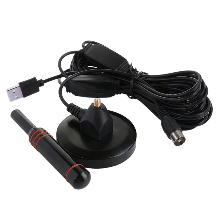 เสาอากาศทีวีรับสัญญาณสูง 22dBi สำหรับโทรทัศน์ DVB-T / เครื่องรับสัญญาณทีวี USB พร้อมเครื่องขยายเสียง HDTV แบบพกพา Booster, 22dBi DVB-T / USB
