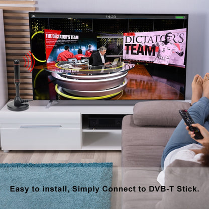 เสาอากาศทีวีรับสัญญาณสูง 22dBi สำหรับโทรทัศน์ DVB-T / เครื่องรับสัญญาณทีวี USB พร้อมเครื่องขยายเสียง HDTV แบบพกพา Booster, 22dBi DVB-T / USB