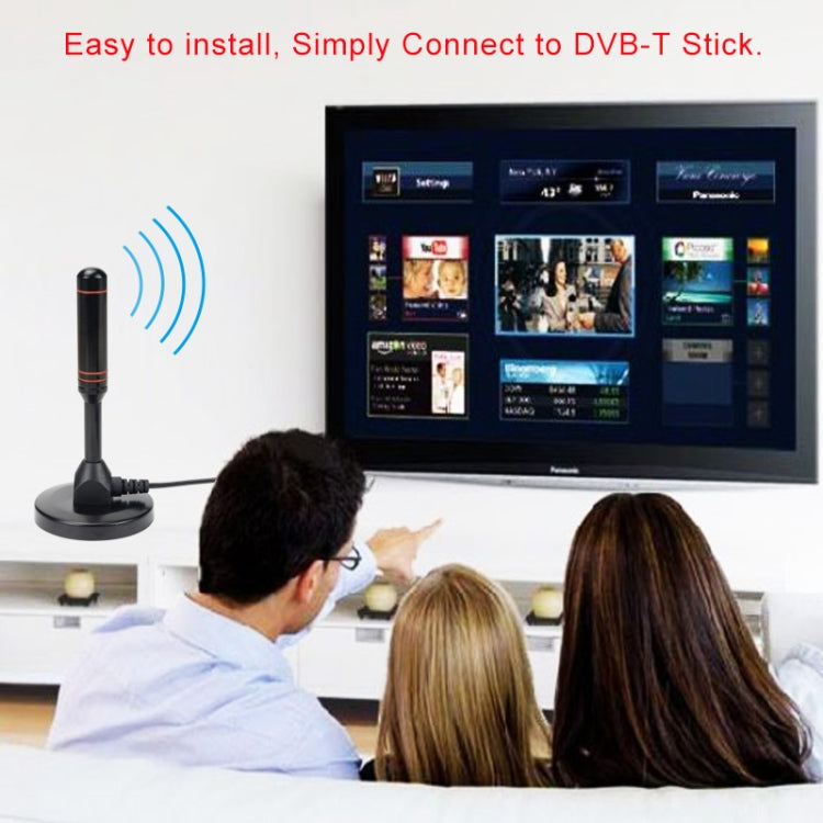 เสาอากาศทีวีรับสัญญาณสูง 22dBi สำหรับโทรทัศน์ DVB-T / เครื่องรับสัญญาณทีวี USB พร้อมเครื่องขยายเสียง HDTV แบบพกพา Booster, 22dBi DVB-T / USB
