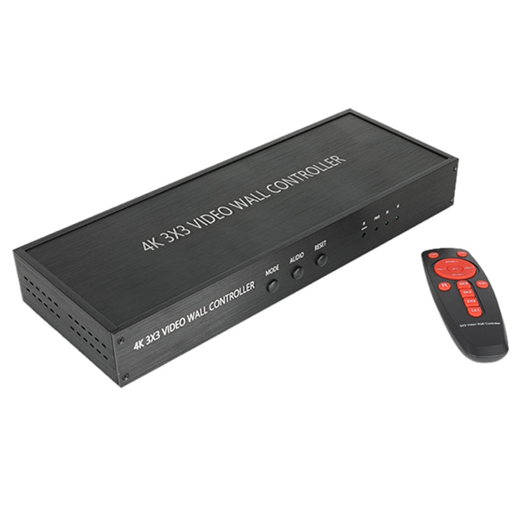 NK-BT88 4K 3X3 HDMI Video Wall Controller โปรเซสเซอร์ประกบหลายหน้าจอพร้อมรีโมทคอนโทรล, EU Plug