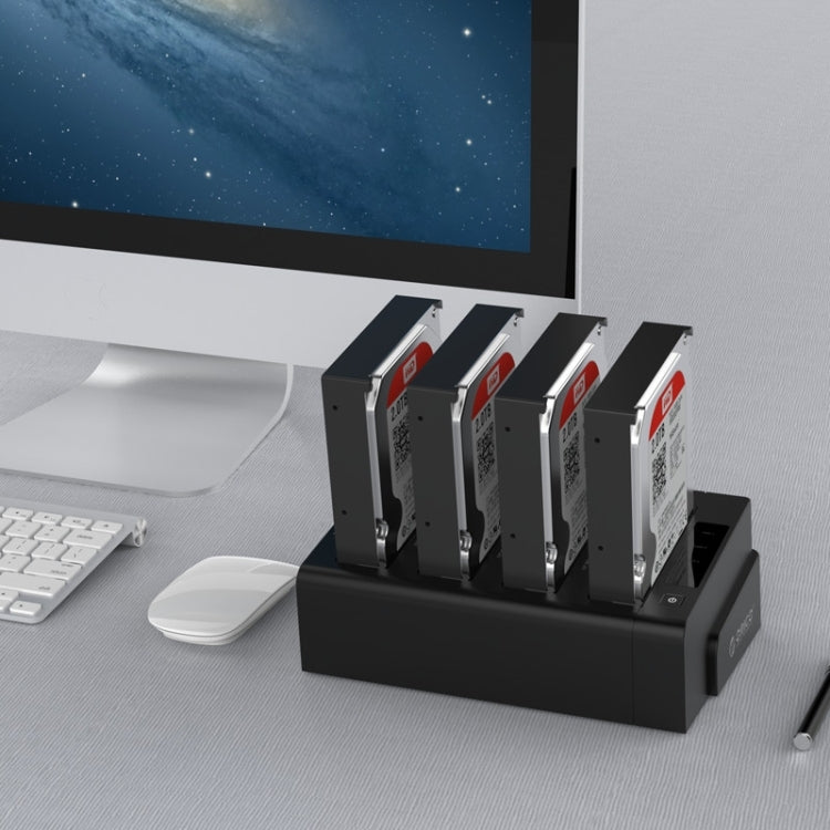 ORICO 6648US3-C-V1 4-bay USB 3.0 Type-B ไปยัง SATA ฮาร์ดดิสก์ภายนอกกล่องกล่องเก็บฮาร์ดดิสก์ Docking Station / Duplicator สำหรับ 2.5 นิ้ว / 3.5 นิ้ว SATA HDD / SSD, 4 Bays