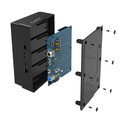 ORICO 6648US3-C-V1 4-bay USB 3.0 Type-B ไปยัง SATA ฮาร์ดดิสก์ภายนอกกล่องกล่องเก็บฮาร์ดดิสก์ Docking Station / Duplicator สำหรับ 2.5 นิ้ว / 3.5 นิ้ว SATA HDD / SSD, 4 Bays